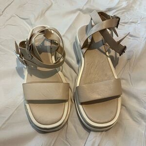 Platform, chunky strap Sandals
